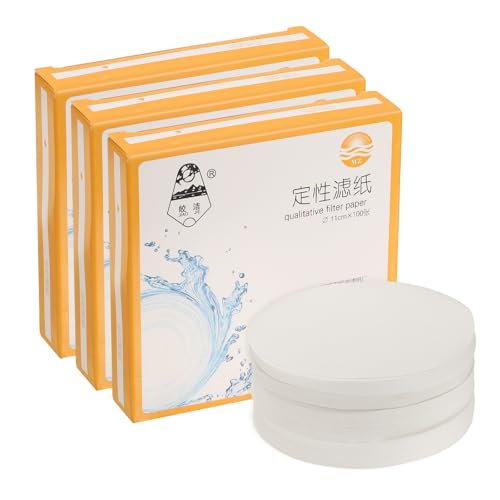 PATIKIL 300Pcs Qualitative Filter Paper Circles Laboratory Filter Paper 11cm