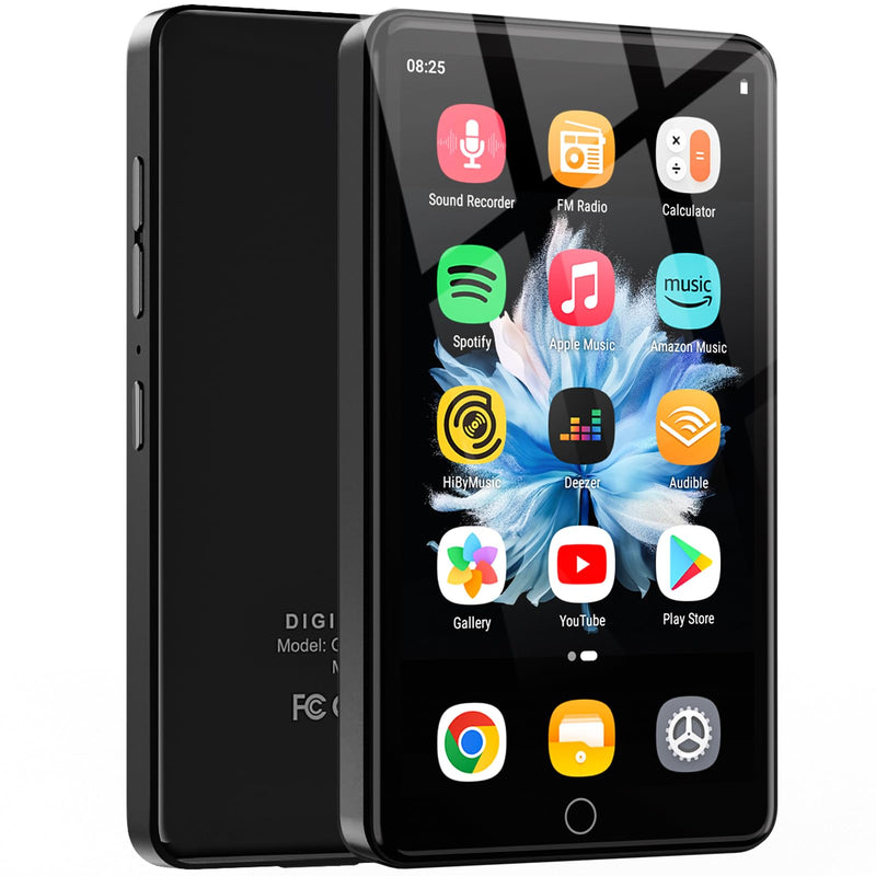 MP3 Player with WiFi & Bluetooth, 4.02” IPS HD Touch Screen, MP4 Player with Speakers, Android Music Player Preloaded with Spotify, Deezer, Play Store Midnight
