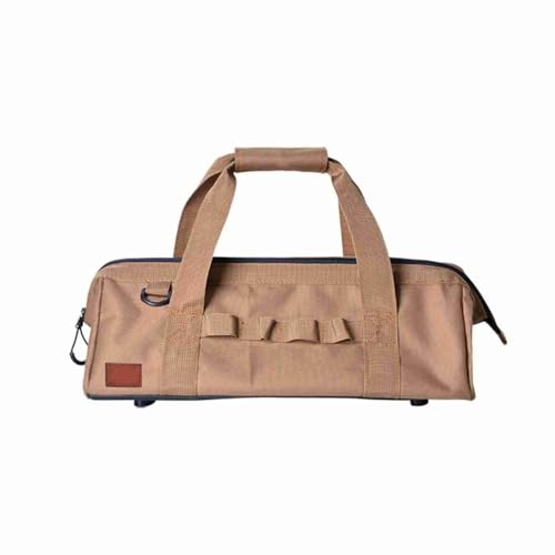 Bag 10L – Water proof 1050D Oxford Cloth Storage Tote with Zipper, Portable Organizer for Camping Gear, Outdoor Accessories, and Work Tools(Brown) Brown