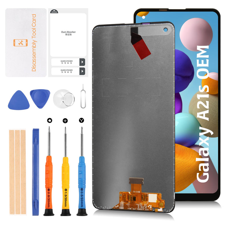 Original for Samsung Galaxy A21s A217 Screen Replacement 6.5" PLS OEM LCD Display Assembly Touch Digitizer Repair Part SM-A217F A217M