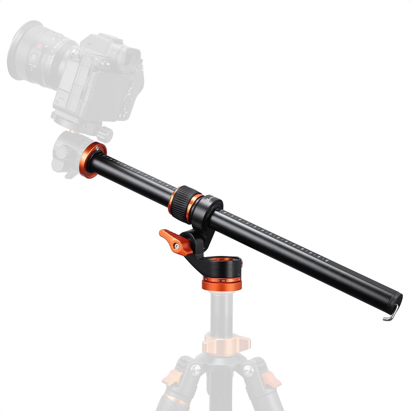 K&F Concept 16.1" Horizontal Tripod Center Column Arm, Aluminum Alloy | 360° Rotatable & 180° Tilt, For Overhead Macro Photography, D-Shaped Tube Anti-Twist, Load up to 11lbs, MS104 MS104 16"