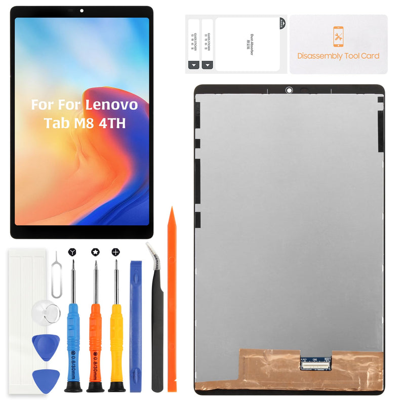 Original for Lenovo Tab M8 4th Gen TB-300FU Screen Replacement 8.0" Black IPS Display Assembly 2023 Touch Digitizer TB-300XU with Repair Tools