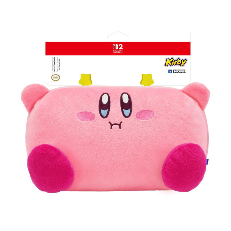 HORI Plush Pouch (Kirby) for Nintendo Switch 2 - Plushie Bag for Switch 2 - Officially Licensed by Nintendo