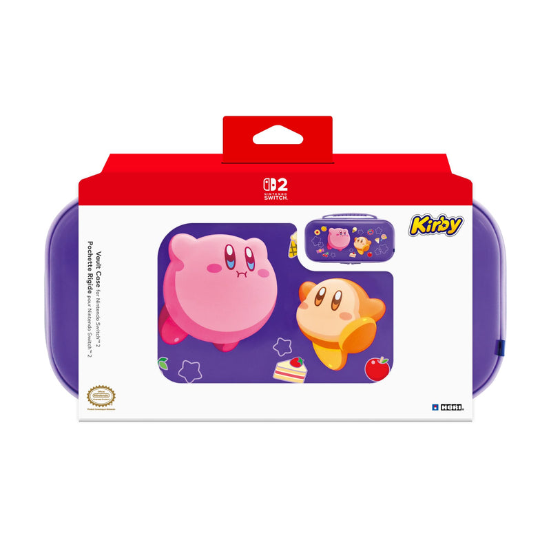 HORI Vault Case (Kirby & Waddle Dee) for Nintendo Switch 2 - Hard Shell Carrying Case for Switch 2 - Officially Licensed by Nintendo Kirby & Waddle Dee