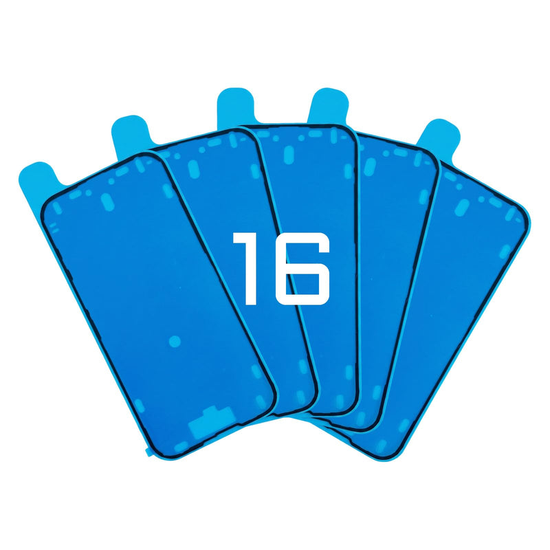 for iPhone 16 5 PCS Screen Waterproof Pre-Cut Adhesive Sticker | Display Waterproof Adhesive Tape Stickers Glue Front Housing Frame Sticker Tape for iPhone16 A3287 A3081 A3286 A3288