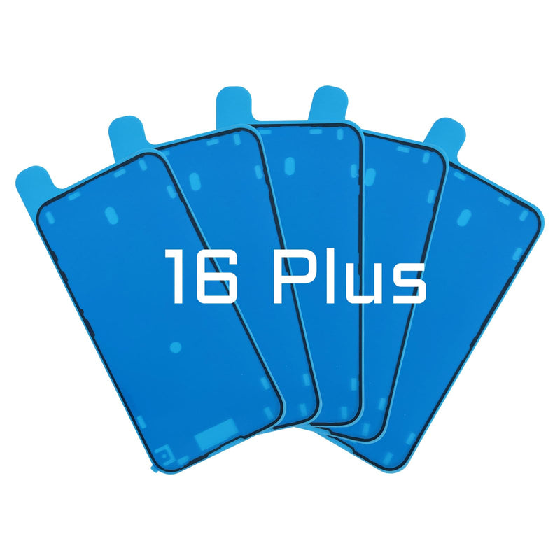 for iPhone 16 Plus 5PCS Screen WaterProof Adhesive Sticker | Display Waterproof Pre-Cut Adhesive Tape Stickers Front Housing Frame Sticker Tape for iPhone16plus A3291 A3290 A3082 A3289