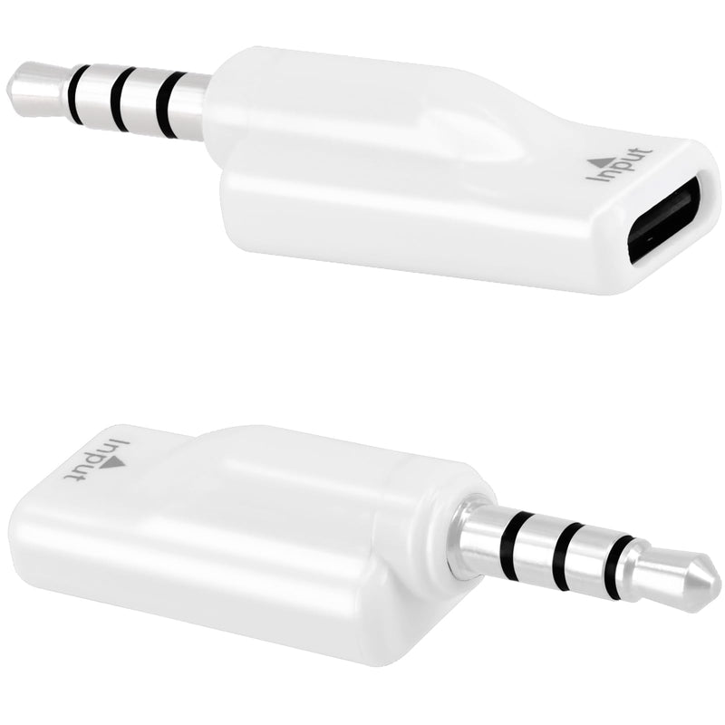 2 Pack USB C to 3.5mm Headphone Jack Adapter, Type C Female to 3.5mm Male Aux Audio Converter Digital DAC Adapter for Microphone Speaker Headset Car Stereo, Compatible with PC Laptop Tablet