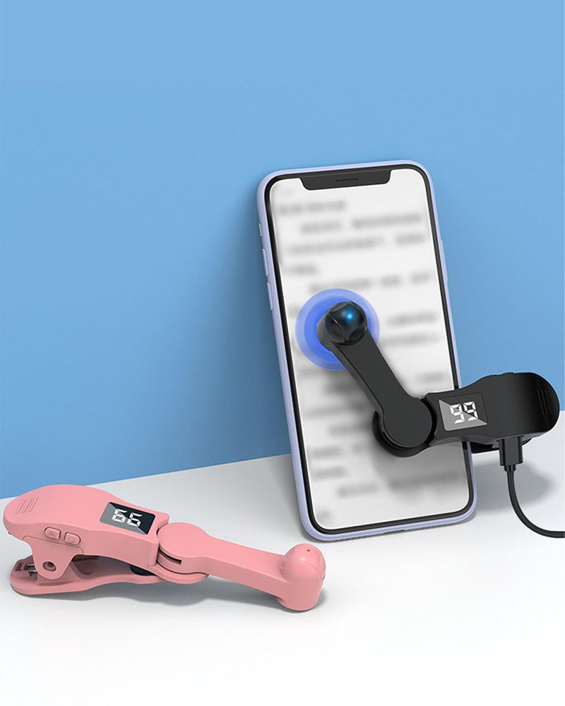 Auto Clicker, USB Powered Automatic Tapper with Adjustable Speed, Simulated Finger Clicker for Games Live Streaming Likes Pink with LCD Display