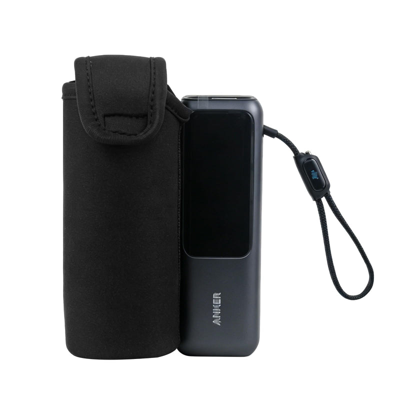 Sleeve Travel Case for Power Bank A1695 25K 100W | Rugged Neoprene Construction Sleeve Travel Bag for with Portable Lanyard (Case Only ) Black