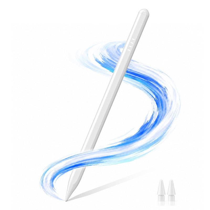 Pencil for Apple iPad 2018–2026 Fast Charge Palm Rejection, Magnetic Attachment, Tilt Sensitive Precision Stylus Pen for Apple iPad Pro 11"/12.9"/M4, Air 3/4/5/M2/M3/M4, mini 5/6/7 1 Pencil + 2 tips