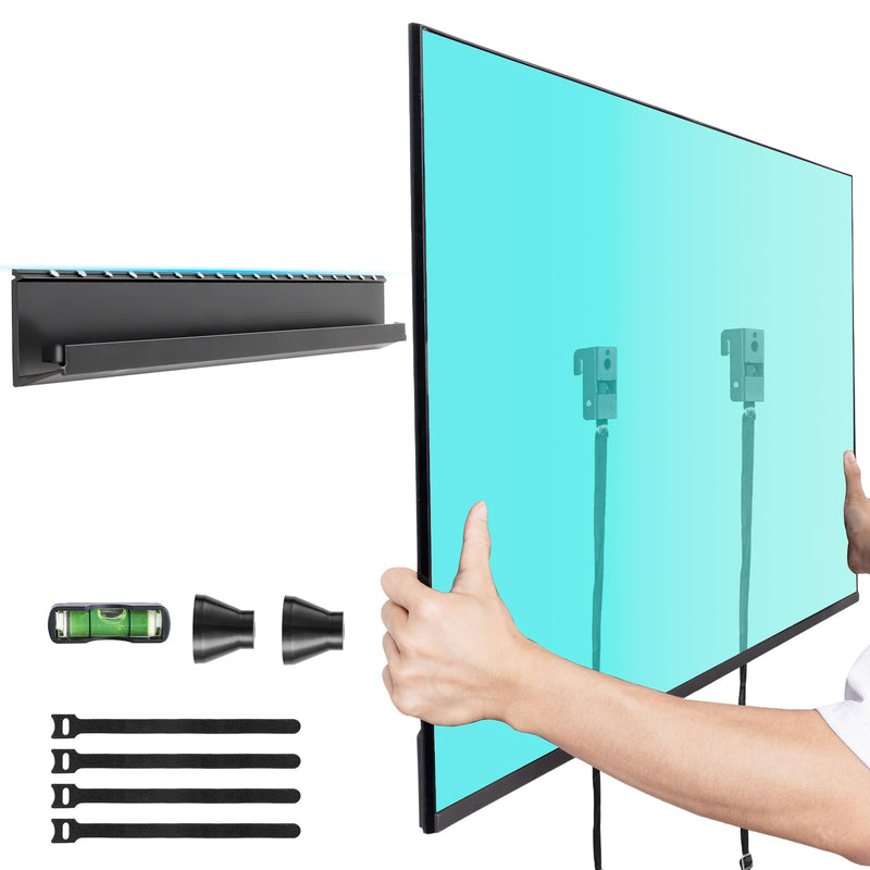 No Stud TV Wall Mount for 32-70 TVs, No Drill TV Mount up to 130 lbs | Max VESA 400x400mm, Drywall TV Bracket, Studless TV Hanger, Easy Install, Low Profile, Include All Hardware