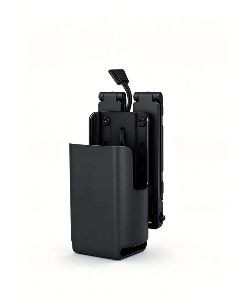 MOLLE Radio Holster Compatible with Motorola APX6000 and APX8000 | Portable Radio Case with MOLLE Vest and Duty Belt Mount, Retention Lanyard, and Open Access to PTT, Display, and Mic Port