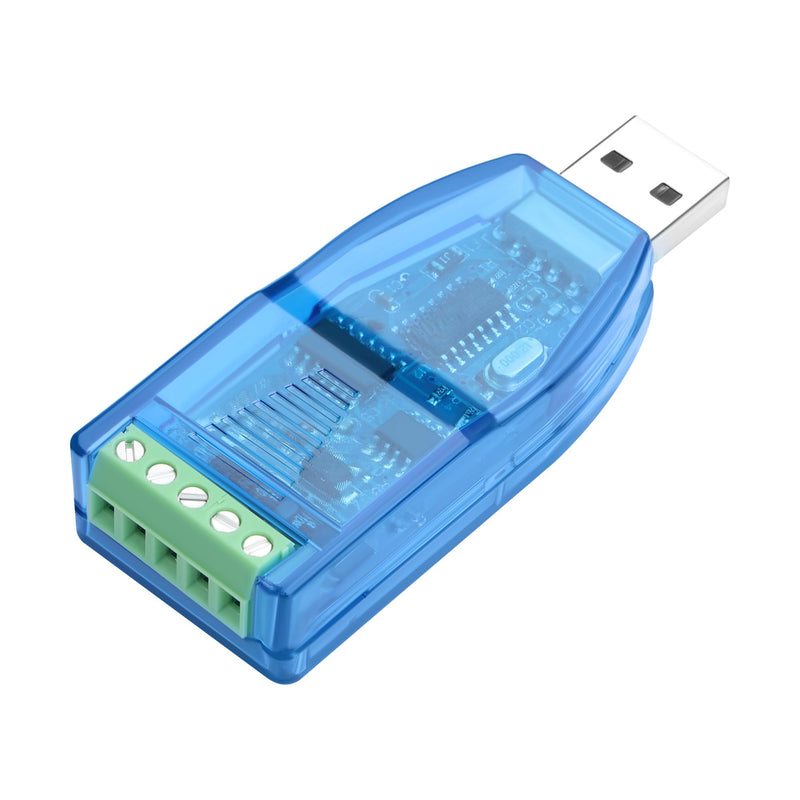Industrial USB to RS485 Converter, Bidirectional Half-Duplex Serial Adapter, TVS Surge Protection, CH340 Chip, U485 Module for PLC/Industrial Control/Equipment Debugging