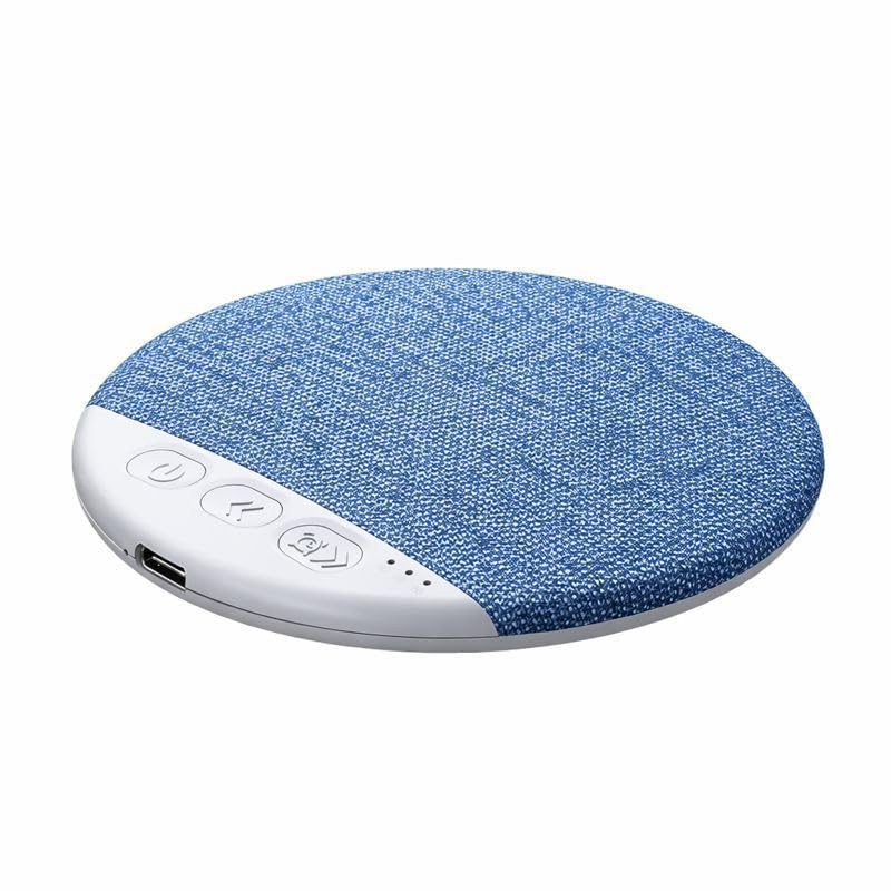 Mini Pillow Speaker for Sleeping, Ultra-Thin Bluetooth Speaker Under Pillow Speaker with White Noise Sound Machine Headphone-Free Sleep Speaker for Adult for Gift-Blue