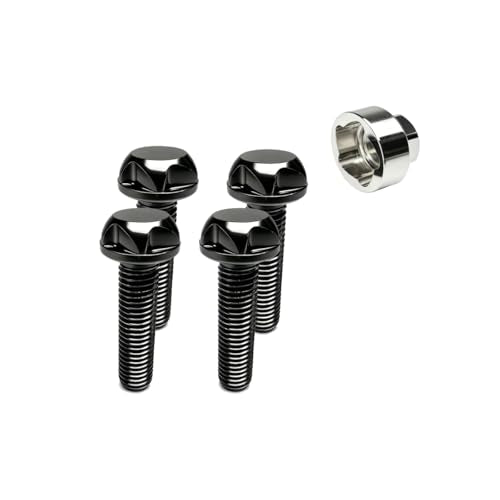 Black M6 Security Bolts, 40mm M6*40mm
