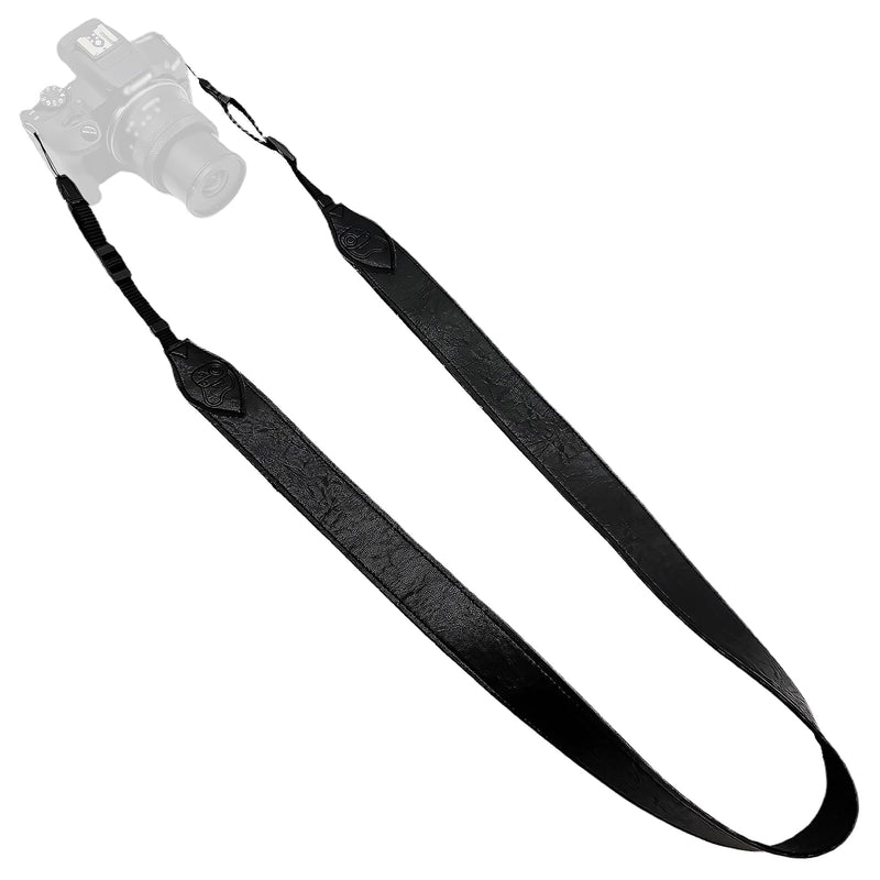 Camera Strap - 1.5" Wide Leather Camera Straps for Photographers, Quick Release Camera Neck Strap Fits All Cameras 01-black Leather Camera Strap