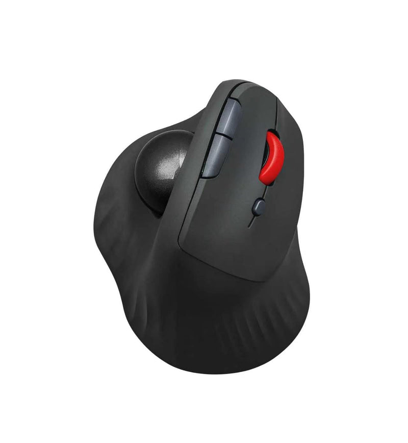 Dual Mode Wireless Vertical Computer Trackball Mouse, Ergonomic Bluetooth Thumb-Control Mouse with Quiet Clicks Ergonomic Design Adjustable CPI ,Built-in 500mAh Battery Rechargeable for PC/Mac/Laptop