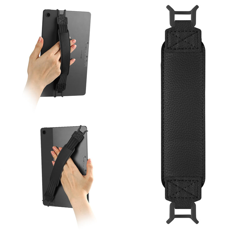 HoYiXi Universal Soft Elastic Hand Strap for 9-11'' eReaders & Fire Tablet, Compatible with Fire HD 10/iPad 9.7 /iPad mini/Galaxy Tab A8 A9/Huawei,Hand Strap Finger Grip Holder,Black 9-11 inch Black
