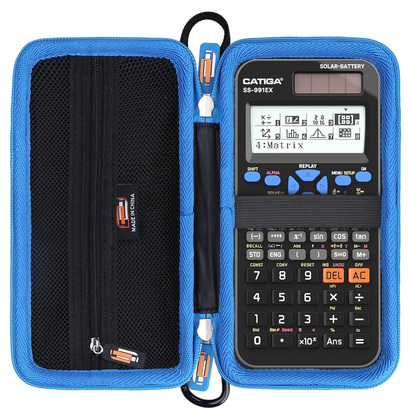 Hard EVA Carry Case Compatible with CATIGA SS-991EX Scientific Calculator, Shockproof Hard Shell Calculator Storage Box (Case Only)