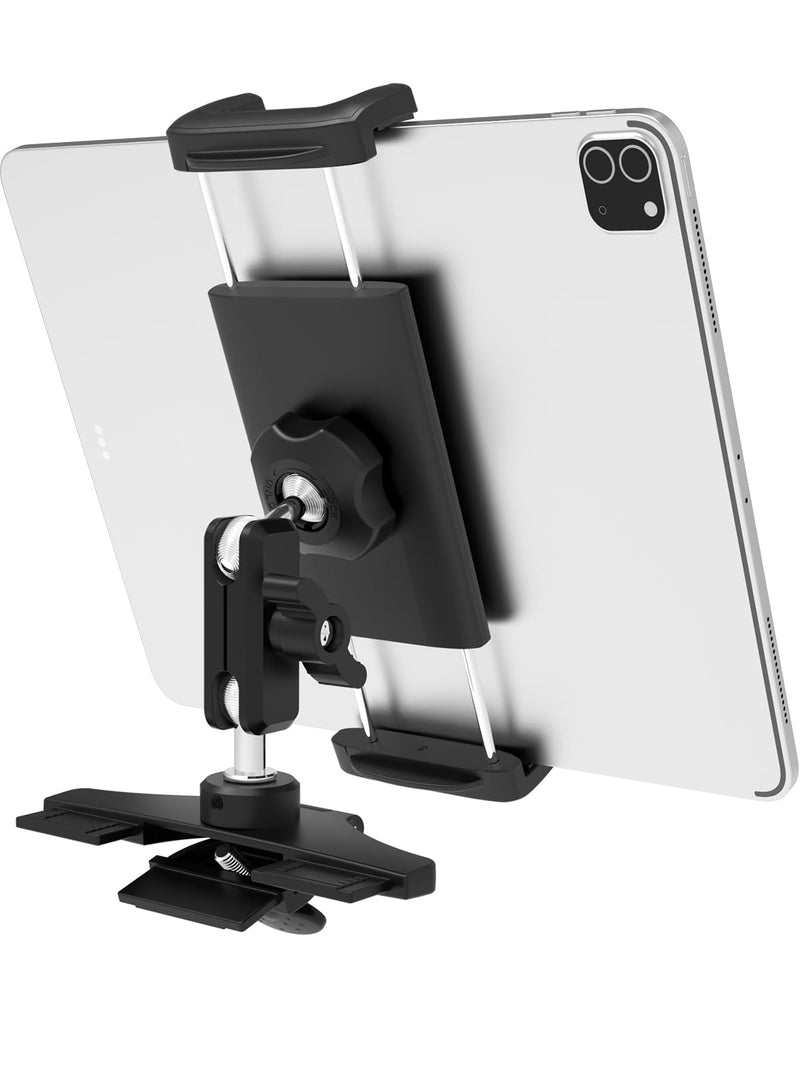 Metal CD Slot Tablet Mount for Car, Fit for 4-13" iPad & Phone | Metal Arm, Adjustable 360° Rotating, Sturdy CD Slot Mount, Fit for iPad Pro Air Mini, iPhone, Galaxy Z Fold, Galaxy S26/25/24