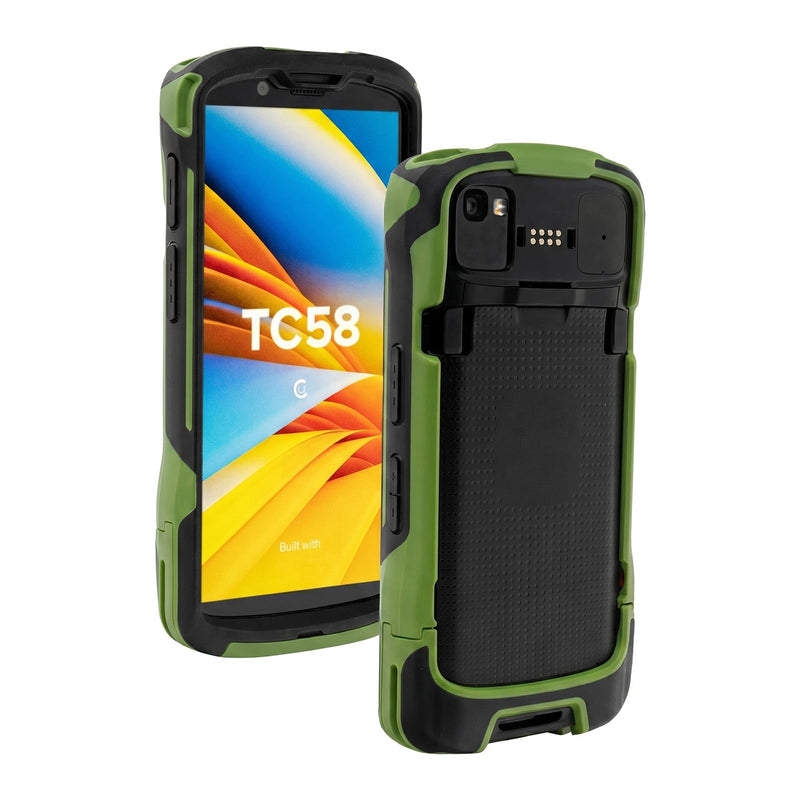 TC53 Protective Cover Bumper Case for TC53 TC58 Handheld Barcode Scanner Mobile Terminal, Rugged OEM (Green) Green