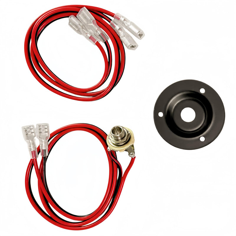2x12 Guitar Speaker Wiring Harness, 0.8mm Copper Wire, 1/4" Jack | 2x12 Guitar Speaker Wiring Harness Kit, 23.6" 0.8mm Copper Wire, 1/4" (6.35mm) Mono Jack DIY Amp Cabinet
