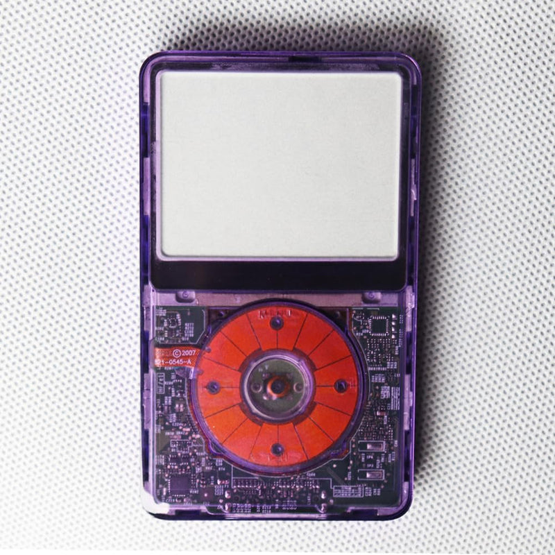 Clear Purple faceplate with clickwheel and Button for iPod Classic 6th 7th for Classic 80GB 120GB 160GB