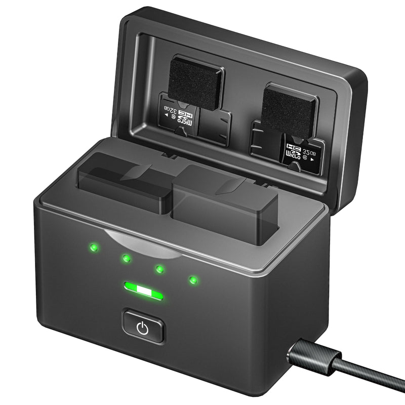 Charging Mount for go pro Hero 13 /Mission 1 Pro Accessories | Fast Charger for go pro 13 Camere Batteries
