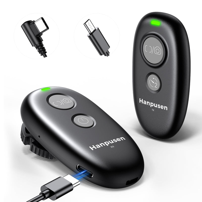 Rechargeable Camera Remote Shutter Release for Sony - Hanpusen Wireless & Wired Remote Control for Sony A7 V, A7C II, A7 III, A7 IV, ZV-E10, A6400, A9 III, A1, A7R V, A6700, ZV-E1, FX3, FX30,RX100 VII