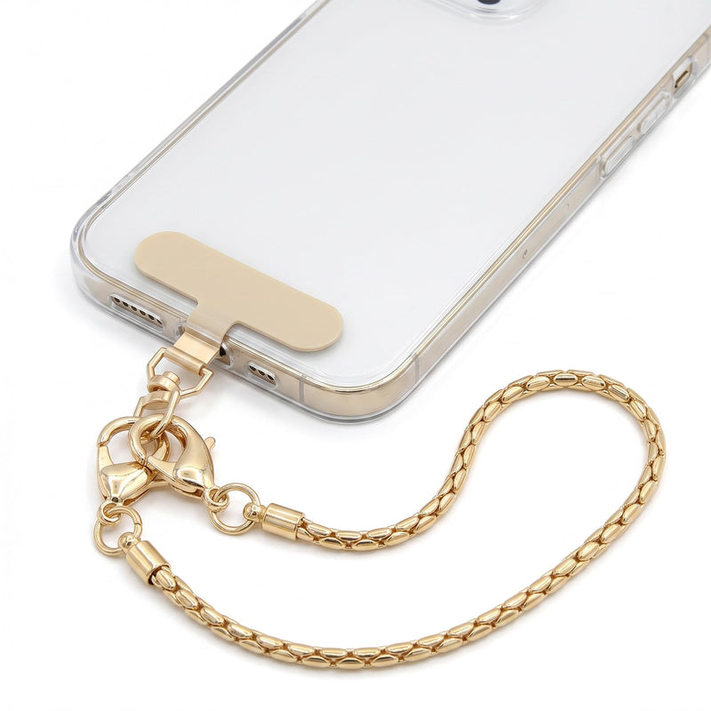 Detachable Metal Phone Wrist Strap with Tether Tab, Women’s Phone Chain Wristlet, Fits All Smartphones for Shopping and Traveling