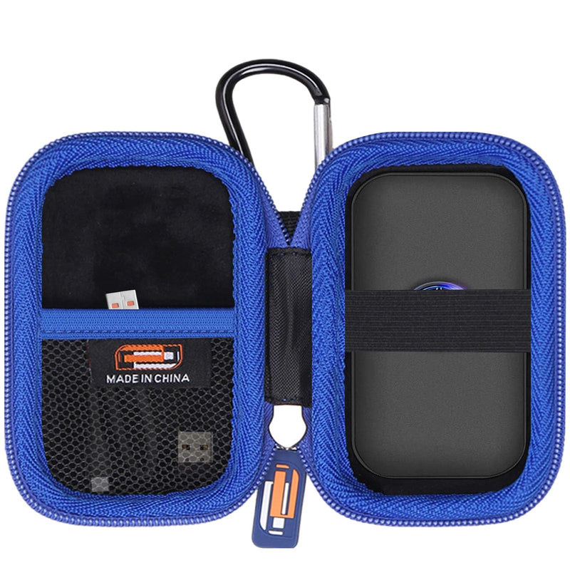 Hard EVA Carry Case Compatible with Eyoyo Mini 1D/2D Eyoyo 1D/2D Bluetooth Barcode Scanner, Portable Travel Storage Box with Strong Zipper & Carabiner Clip (Case Only)
