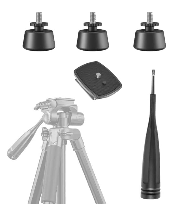 Accessories for SAB265A Camera Tripod, 1 Handle, 3 Mats, 1 QR Plate