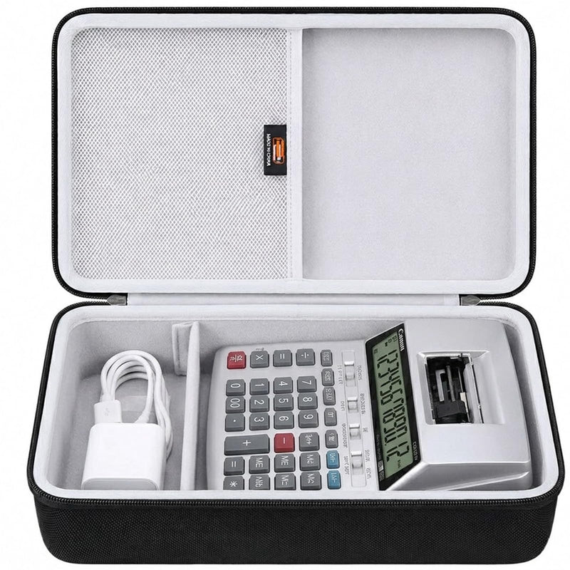 Hard EVA Carry Case Compatible with Canon P23-DHV-3 Printing Calculator, Portable Travel Storage Organier Box (Case Only)