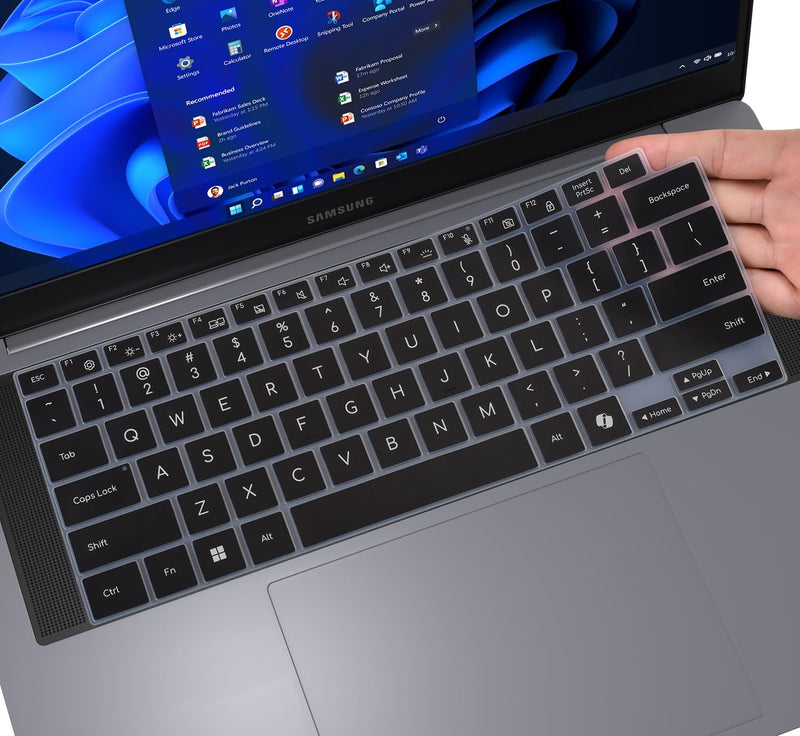 Keyboard Cover Skin for 2026 Samsung Galaxy Book 6 NP944XJG NP744BJG 14", Galaxy Book6 Pro/Ultra 14 & 16 inch NP944XJG NP964XJG NP964UJG Laptop Keyboard Protector(Not Fit GalaxyBook 5/4/3), Black
