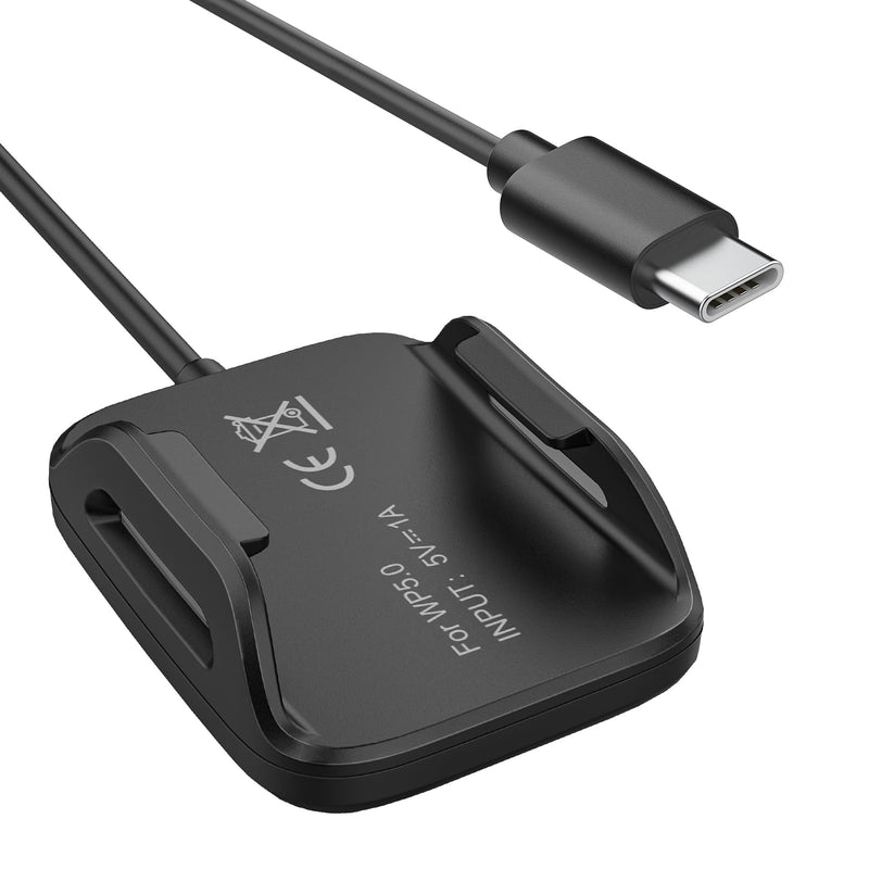 3.3Ft Type-C Charger for Whoop 5.0/MG Basic Smartwatch Charger Black