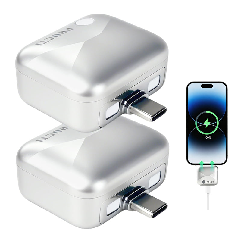140W Auto Shut Off Phone Smart AI Auto Stop Charging Adapter Unplug on Full | Prevent Overcharging, Universal Fast Charging Compatible with USB-C Charging for Apple Devices, Headphones, Tablets, and More silvery 2 Pcs