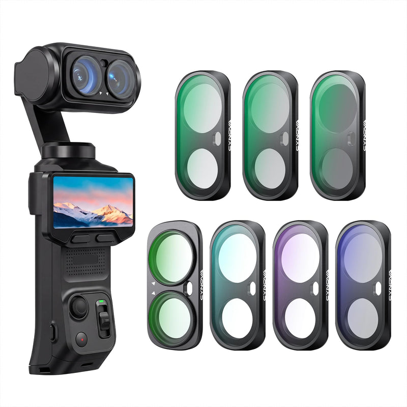 Luna Ultra Filters Kit for Insta360 Luna Ultra Accessories, 7-Piece | Include Adjustable CPL, ND8, ND16, ND32, Black Mist 1/4, UV & Light Pollution Filters, Magnetic Quick-Release Lens Filter Set CPL/ND8 16 32/Black Mist/UV& Light Pollution