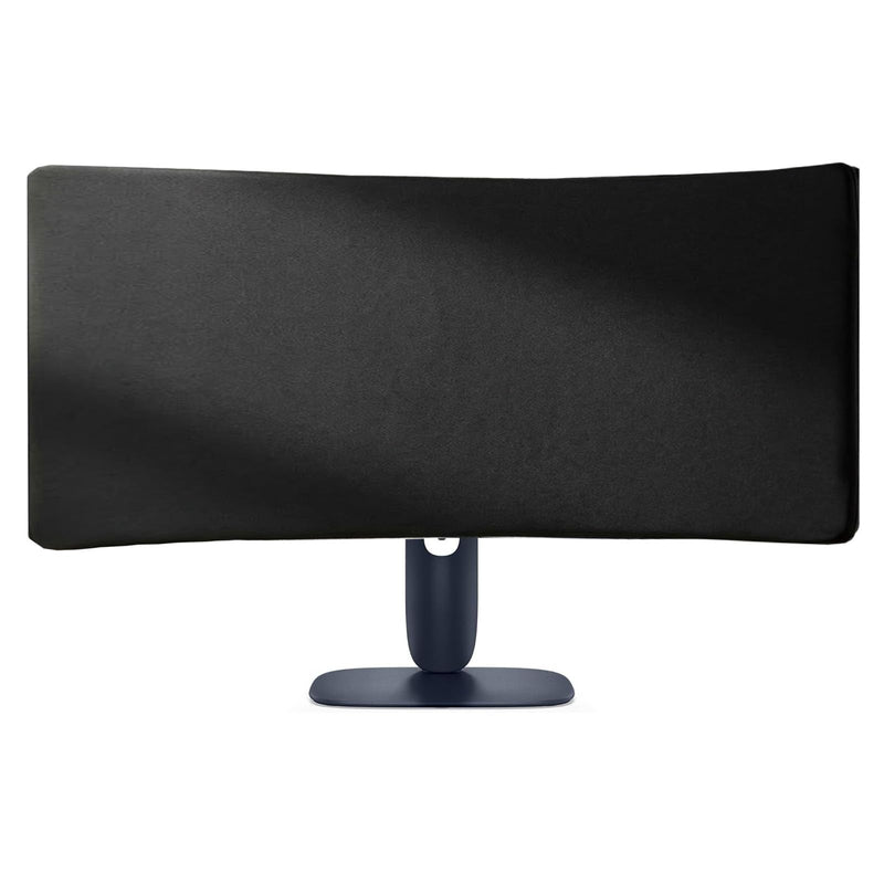 Dust Cover for Alienware 34" Curved Gaming Monitor, Neoprene | Compatible with AW3425DWM, Sleek Black Anti-Scratch Dust Guard with Back Elastic Straps & Snug-Fit Velcro