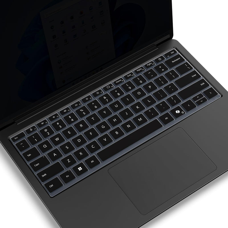 Keyboard Cover Compatible with Microsoft Surface Laptop 2026 2024 | for Microsoft Surface Laptop 8th 7th Edition Copilot+ PC, 13.8 inch & 15 inch, Keyboard Skin Protector, Black
