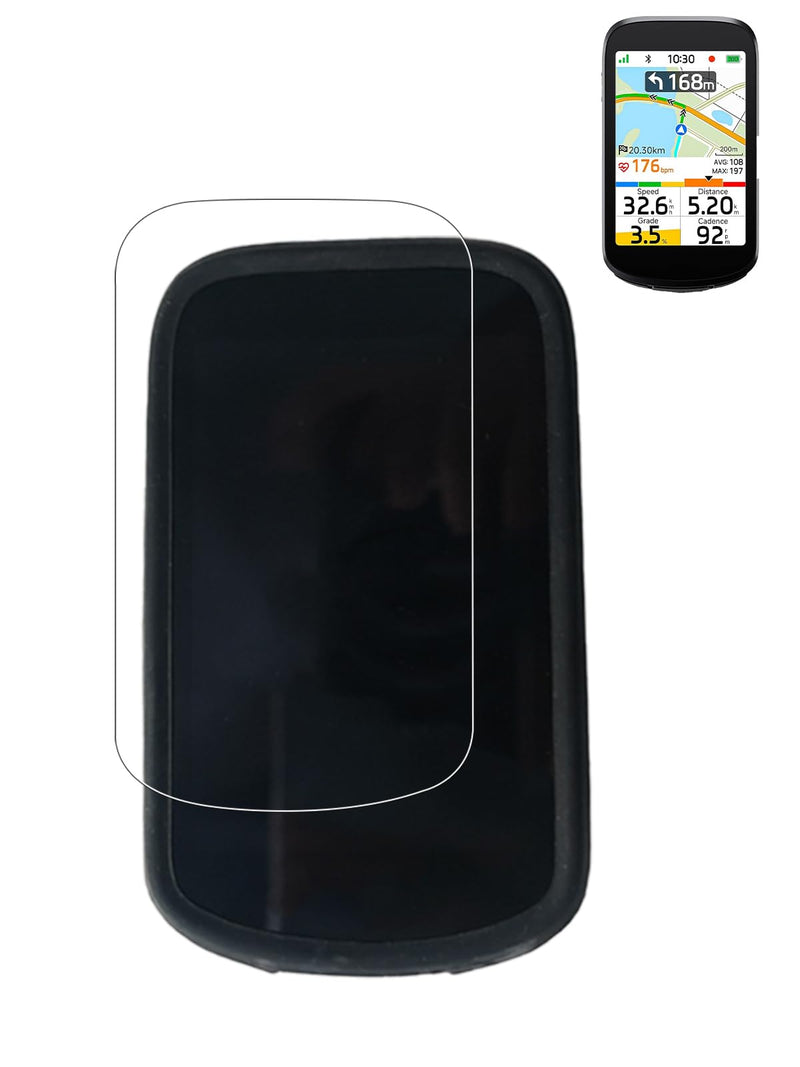Case for iGPSPORT BSC500,WUNIAK Soft Silicone Protective Portable Scratch Shock Resistant Shell Case with Screen Protector for iGPSPORT BSC500,Black