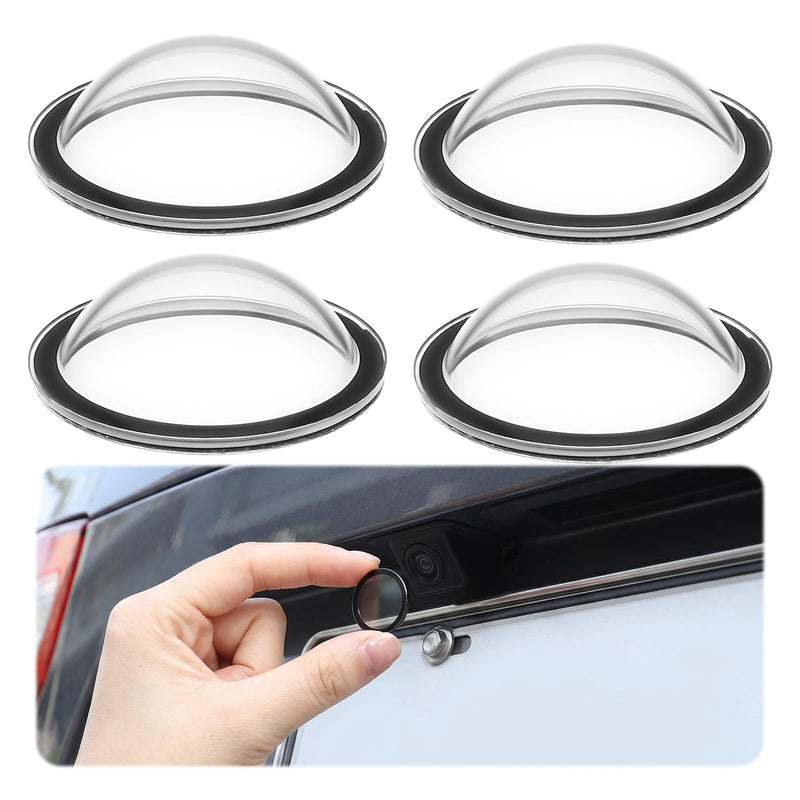 4 PCS Car Camera Lens Protector, Car Camera Protective Cover, 360° All-Round Protection Anti-Scratch Clear Weatherproof Cars Backup Cameras with Most Vehicle Cameras, Anti-Rain