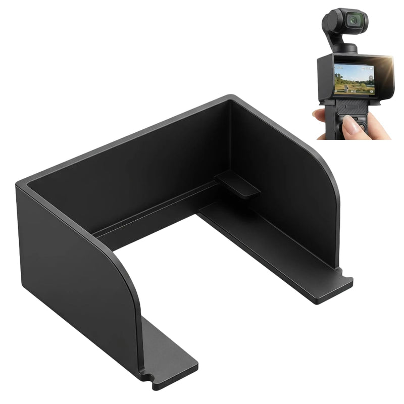 Sun Hood for DJI Osmo Pocket 3, Anti-Glare Screen Sunshade Protective Cover, Gimbal Camera Screen Guard for Outdoor Vlogging, Lightweight & Rotatable Compatible Accessory (Black)
