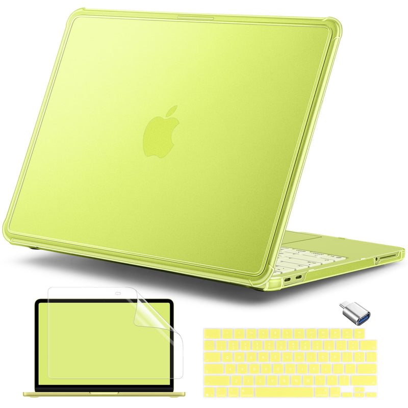 Protective Case for MacBook Neo 13 Inch 2026 A3404 | Hard Shell with Reinforced Anti-Cracking Corners, Anti-Scratch, Fingerprints Resistant | Slim Frosted Snap-On Case | Matte Citrus