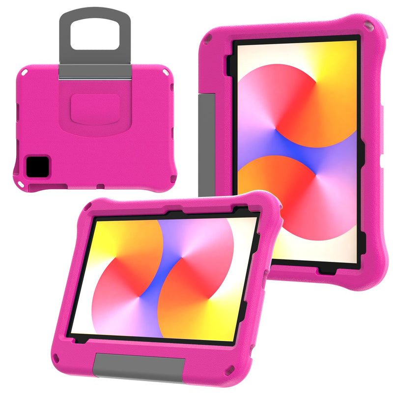 Kids Case for T-Mobile Revvl Tab 2 10.1 Inch (2025 Release) - SHREBORN Lightweight Shockproof Kid-Friendly Cover with Handle Kickstand for T-Mobile Revvl Tab 2 10.1" Tablets-Pink Pink
