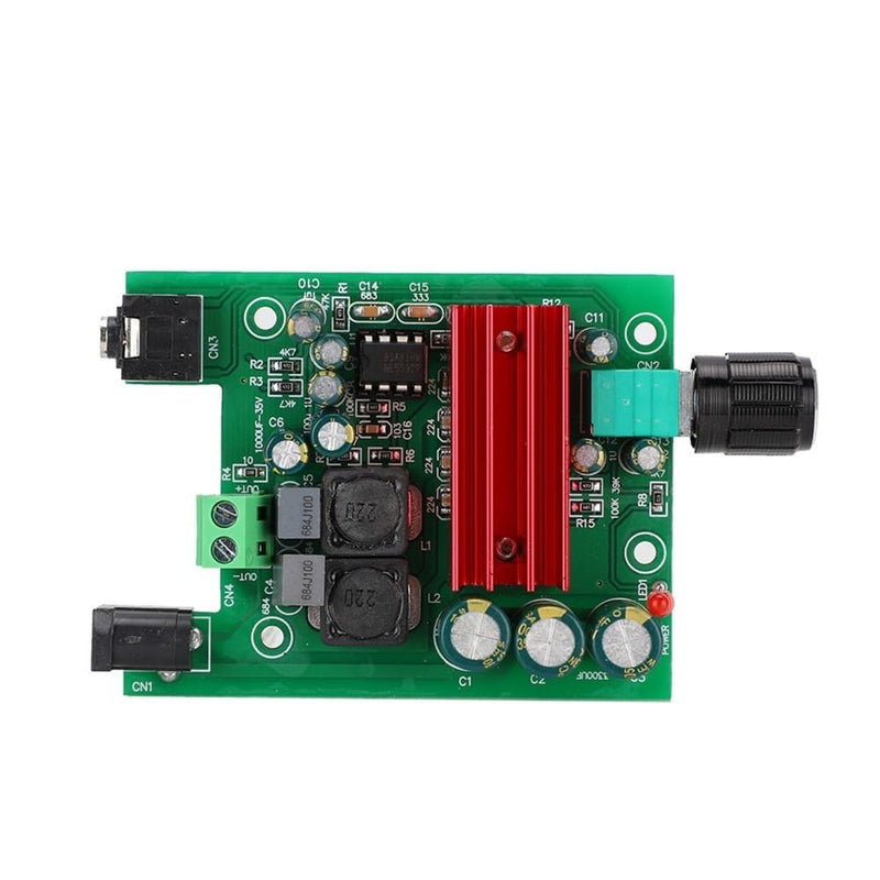 3.1 x 2.4 inch TPA3116D2 Digital Amplifier Board, 8-25VDC 100W Subwoofer Power Amplifier Module with NE5532 OPAMP, 5.5mm Jack