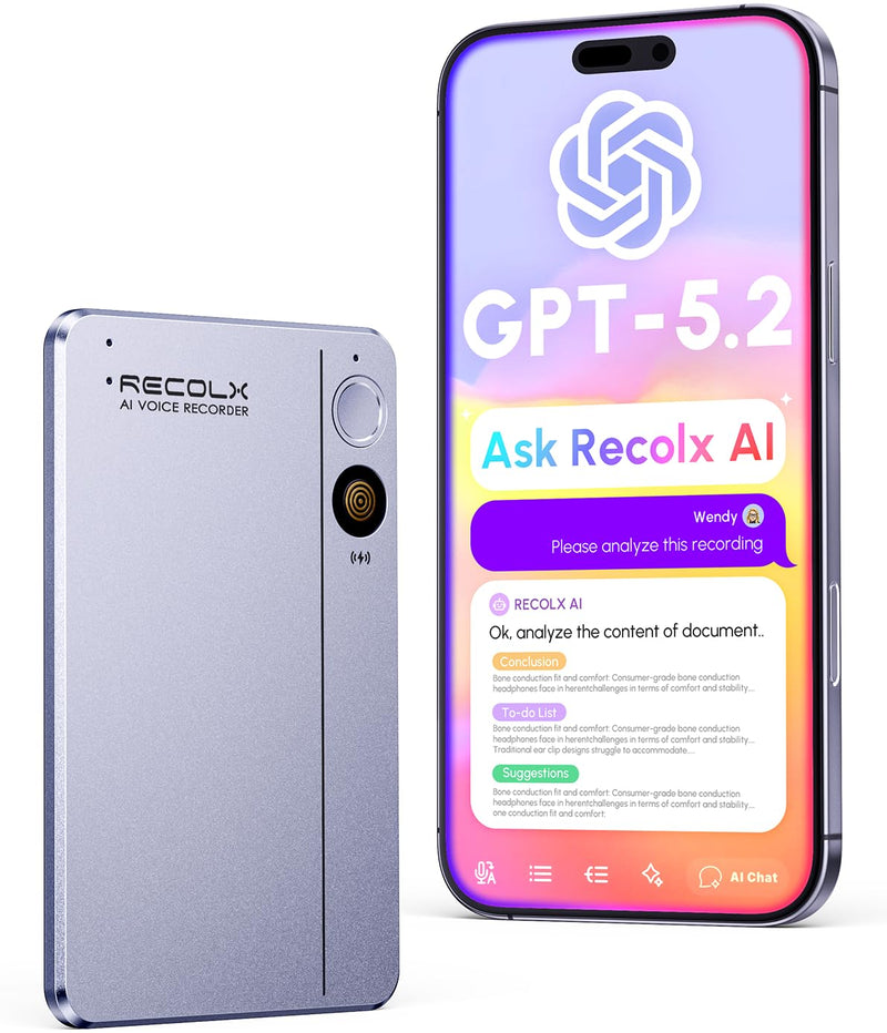 AI Voice Recorder, AI Transcriber with GPT-5.2, Cyber Gray | One-tap recording, speech-to-text in 112 languages, auto summaries, 71 templates, 5 AI modes and end-to-end encryption