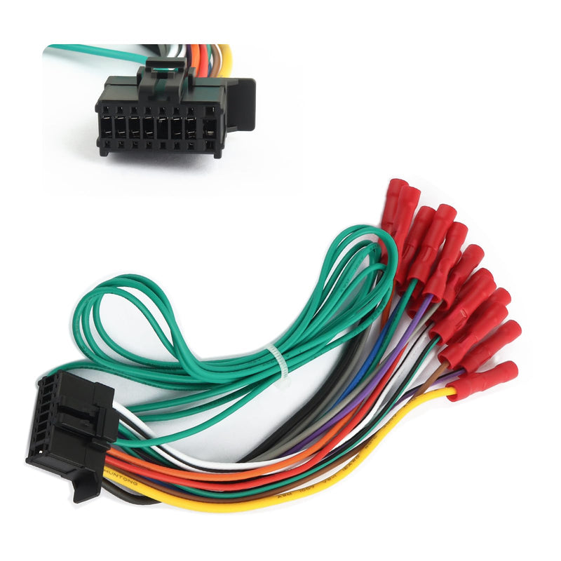 16 Pin Radio Wiring Harness Replacement,Stereo Wiring Harness Connects Stereo to Car Electrical System,Wirings Harnesses Compatible with Pioneer DEH AVH AVIC MVH FH SPH