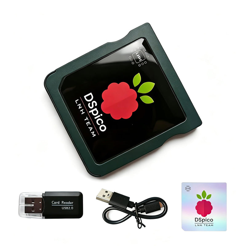 DSPico DS Flash Cart – Injection-Molded Game Card (Not 3D-Printed), RP2040 Open-Source Flashcart with 6MB/s High-Speed Loading, Easy Plug & Play, Precision Fit Won’t Damage Console – Black