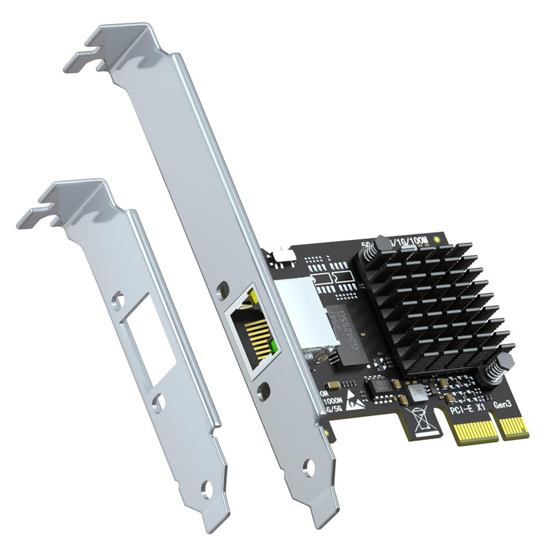 GLOTRENDS LE8126P 5Gb PCIe Network Card for Desktop PC/Server, RJ45 Port, WOL, PXE Legacy BIOS and UEFI