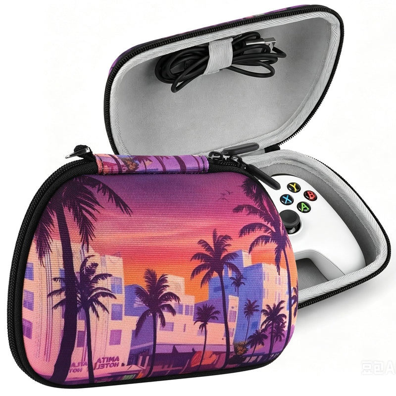 TOCCOOL Hard Shell Controller Case Compatible with Xbox One & Xbox Series X/S Controllers, Protective Travel Storage Case with Built-in Securing Strap
